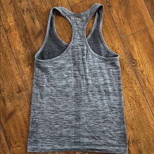 Brooks Heathered Gray Racerback Tank Top